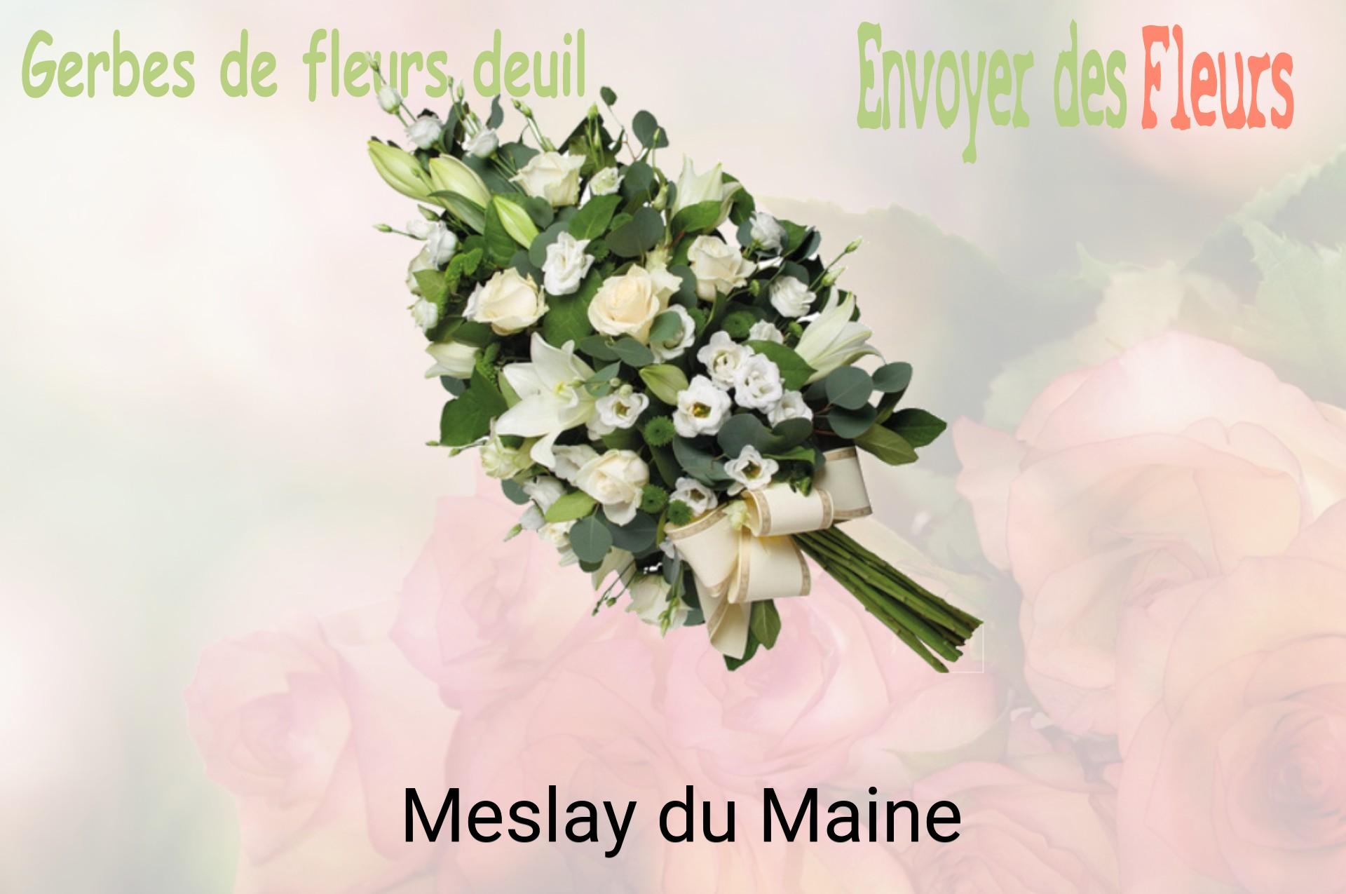 Gerbe de fleurs de deuil livrée à Meslay-du-Maine